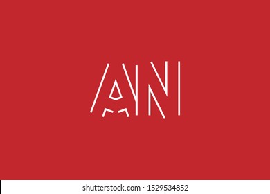 Initial N Letter Logo Design Vector Template. Monogram and Creative Alphabet AN NA Letters icon Illustration.