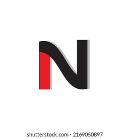 Diseño inicial del logotipo de la letra n