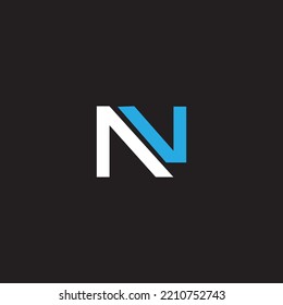 Plantilla inicial de diseño de logotipo de letra n