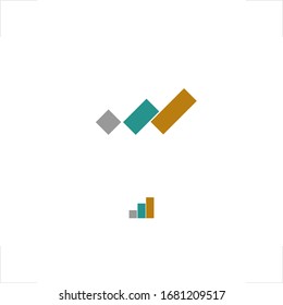 initial N letter logo leaning design