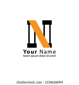 Initial N Letter Logo modern Design Vector Template. Creative Alphabet Letters icon Illustration