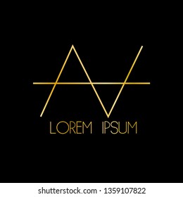 initial N letter logo, sign or icon for business company