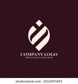 Initial N I logo design template vector illustration minimal logo design