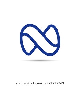 Initial N Logo with Sophisticated, Modern and Geometric Style.