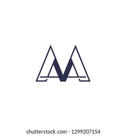 initial N logo template