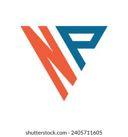 Initial N Logo, Triangle Shape Design