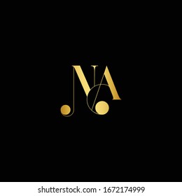 Initial N A minimalist modern logo identity vector
