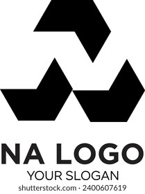  initial na idea vector logo design