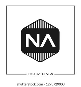 Initial NA Letter Logo Template Design