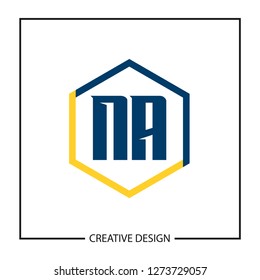 Initial NA Letter Logo Template Design