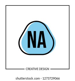 Initial NA Letter Logo Template Design