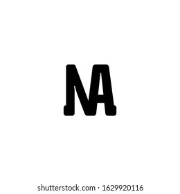 initial NA Logo design vector from serif font. illustration of NA Letter Logo design vector