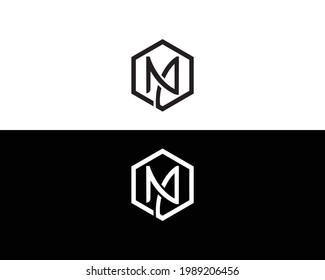 initial AN and NA logo vector design template