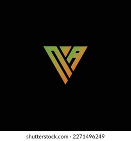 initial NA AN logo vector design template