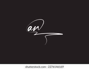 initial NA AN logo vector design template logo