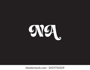 initial NA AN logo vector design template.