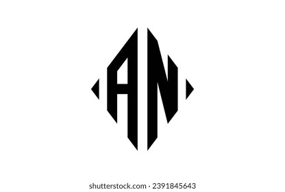 Initial AN NA modern monogram and elegant logo design