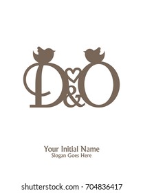 Initial name D O logo template vector