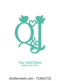 Initial name Q & L logo template vector