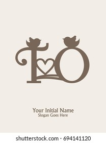 Initial name T O logo template vector