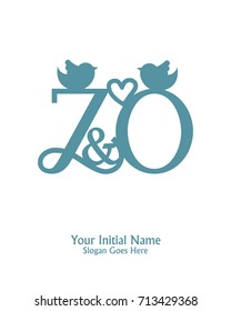 Initial name Z & O logo template vector