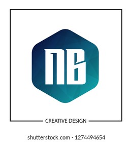 Initial NB Letter Logo Template Design