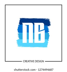 Initial NB Letter Logo Template Design