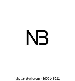 Initial NB Logo design vector. Illustration of Lettr NB logo design vector