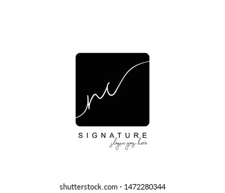 Initial NC beauty monogram and elegant logo design, handwriting logo of initial signature, wedding, fashion, floral and botanical with creative template.
