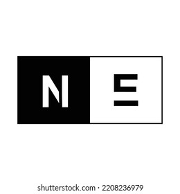 firma de financiación del logotipo inicial de la carta comercial de la NE