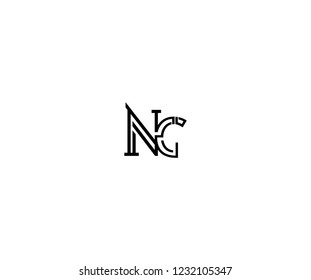 Initial NG Letter Linked Stylish Linear Monogram Modern Creative Logotype