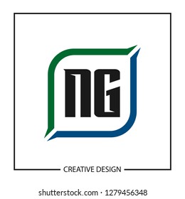 Initial NG Letter Logo Template Design