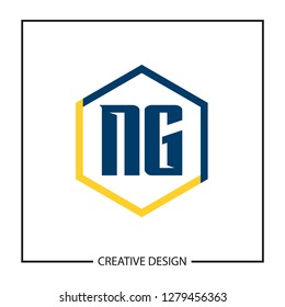 Initial NG Letter Logo Template Design