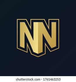 initial NN isometric logo design
