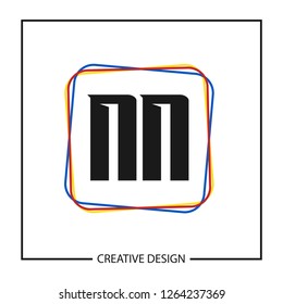 Initial NN Letter Logo Template Design
