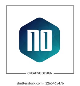 Initial NO Letter Logo Template Design