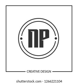 Initial NP Letter Logo Template Design