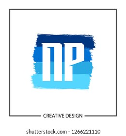 Initial NP Letter Logo Template Design