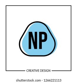 Initial NP Letter Logo Template Design