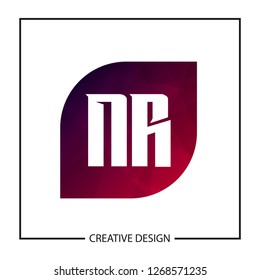 Initial NR Letter Logo Template Design