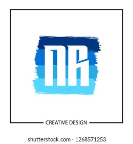 Initial NR Letter Logo Template Design