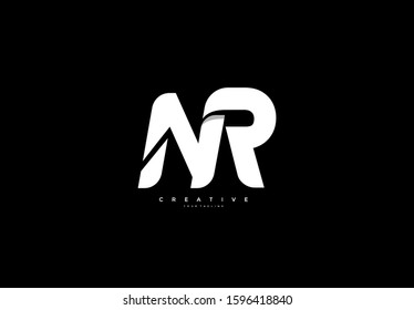 Initial NR Letter Professional Font Logotype