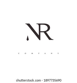 Initial Nr Monogram Logo Vector Stock Vector (Royalty Free) 1897735690 ...