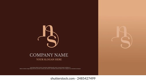 Initial NS Logo Design Vector 