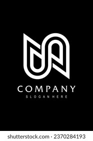  initial ns vector logo design