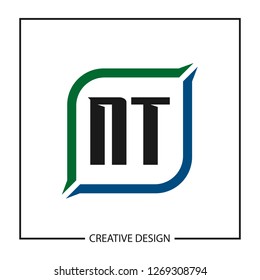 Initial NT Letter Logo Template Design