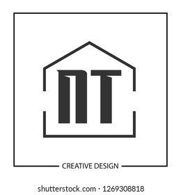 Initial NT Letter Logo Template Design