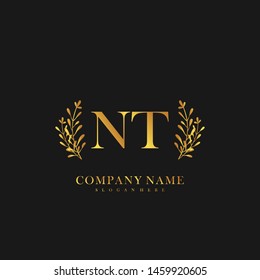 Initial Nt Letter Shield Style Logo Stock Vector Royalty Free 1459920605