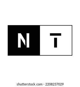 firma de financiación de carta comercial con logotipo inicial de NT