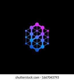 Initial Number 0 Connection Logo Design